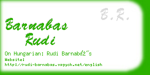 barnabas rudi business card
